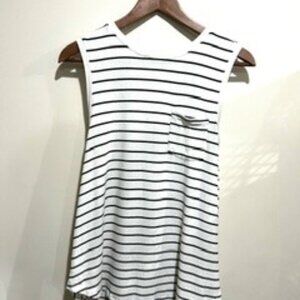 Black & white striped tank